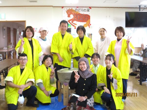 職員と記念撮影 職員と記念撮影