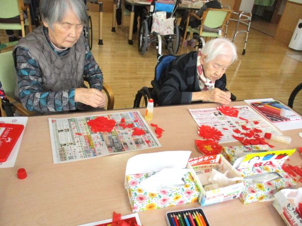 2/5 梅の花作り② 2/5 梅の花作り②